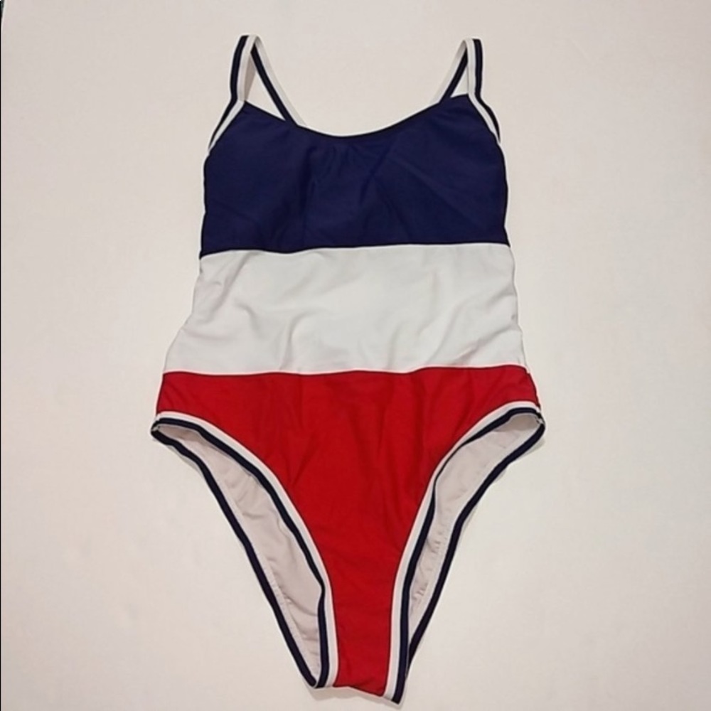 Xhilaration Patriotic One Piece Swimsuit Medium
